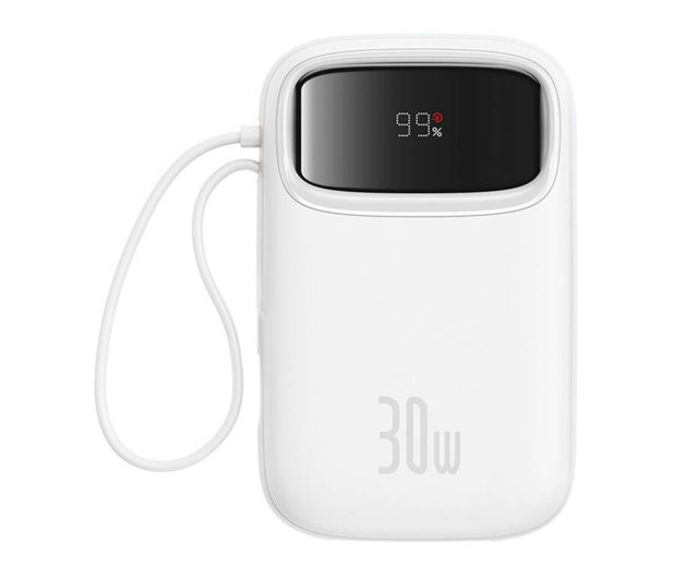 Baseus QPow2 PowerBank 10000mAh 30W White - 1348187 - zdjęcie